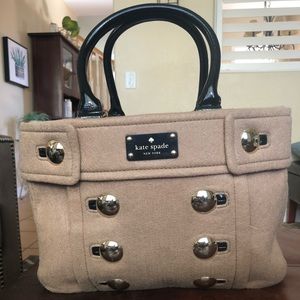 Kate Spade Tan and Black Tote Bag